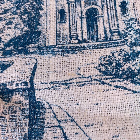 2 Vtg Kay Dee HandPrints California Missions 100% Pure Linen Kitchen Tea Towels - Picture 8 of 16